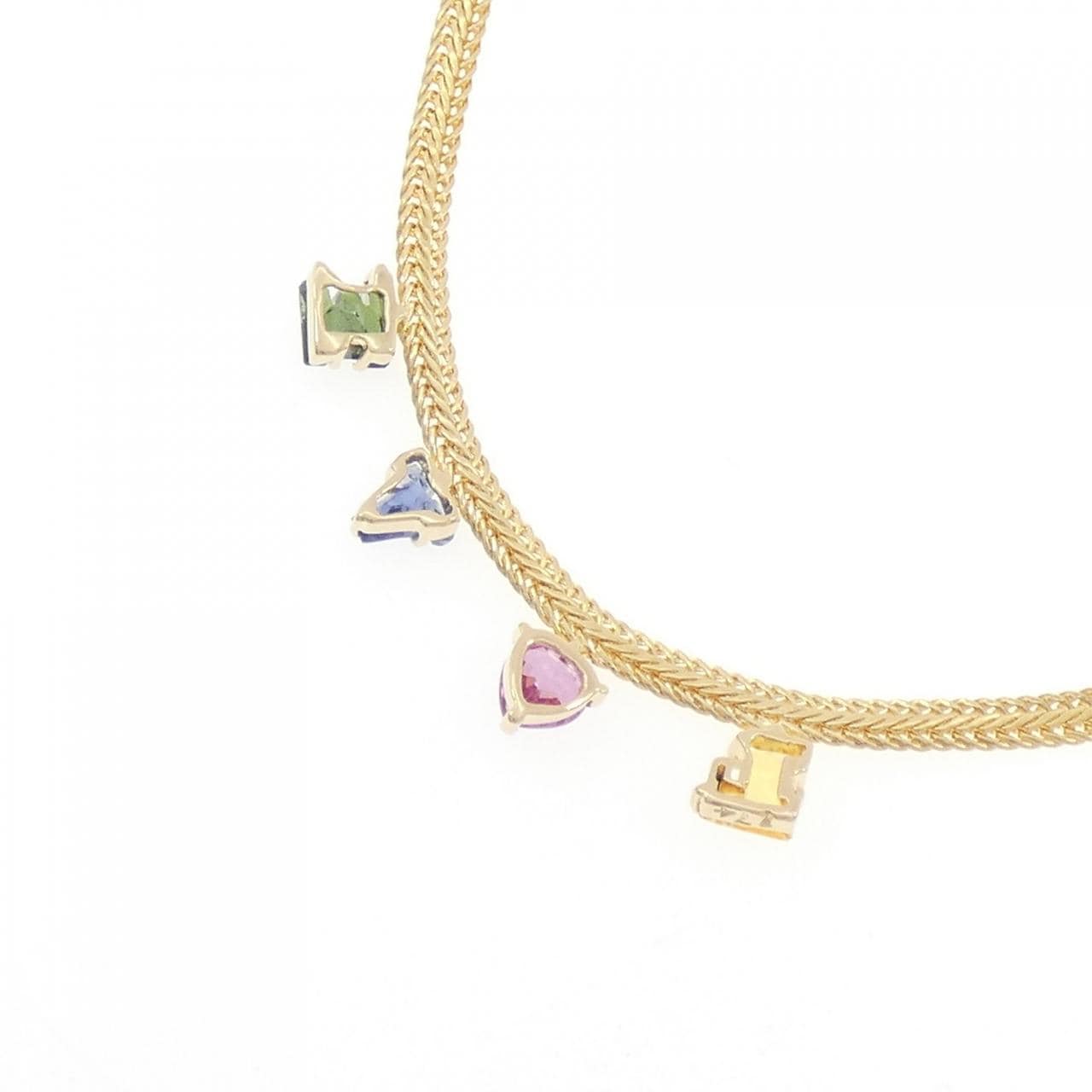 750YG サファイヤ ネックレス