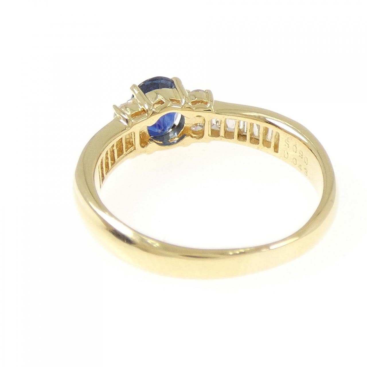 K18YG サファイヤ リング 0.90CT