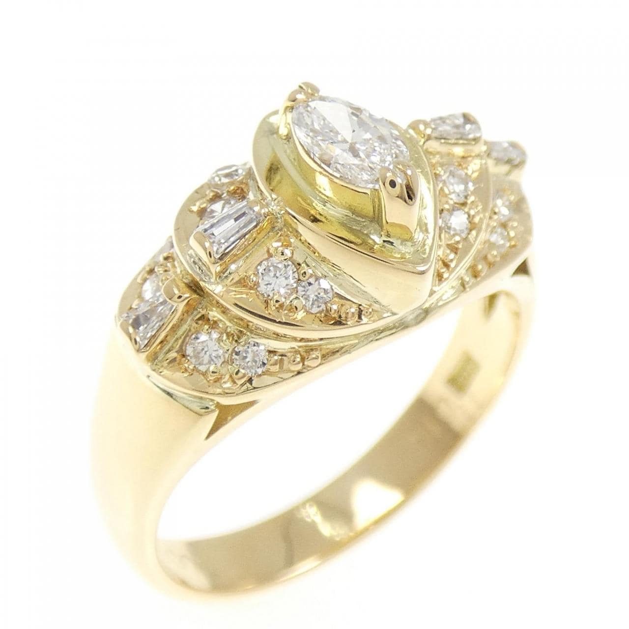 K18YG ダイヤモンド リング 0.16CT