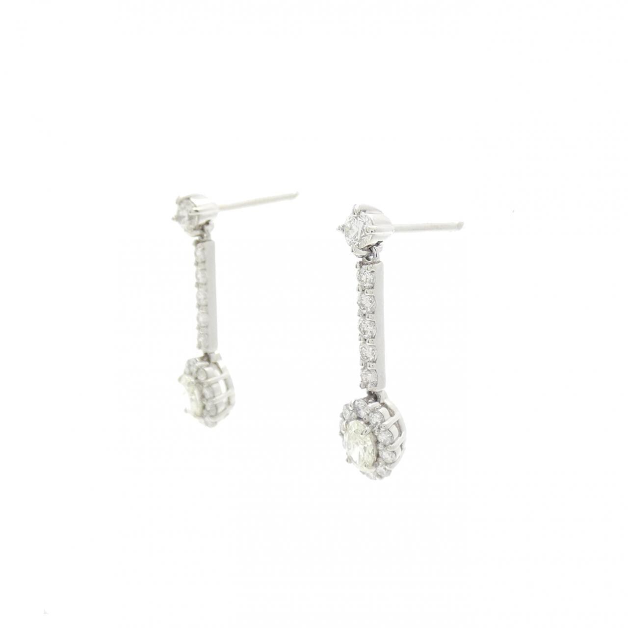 【新品】PT900 ダイヤモンド ピアス 0.60CT