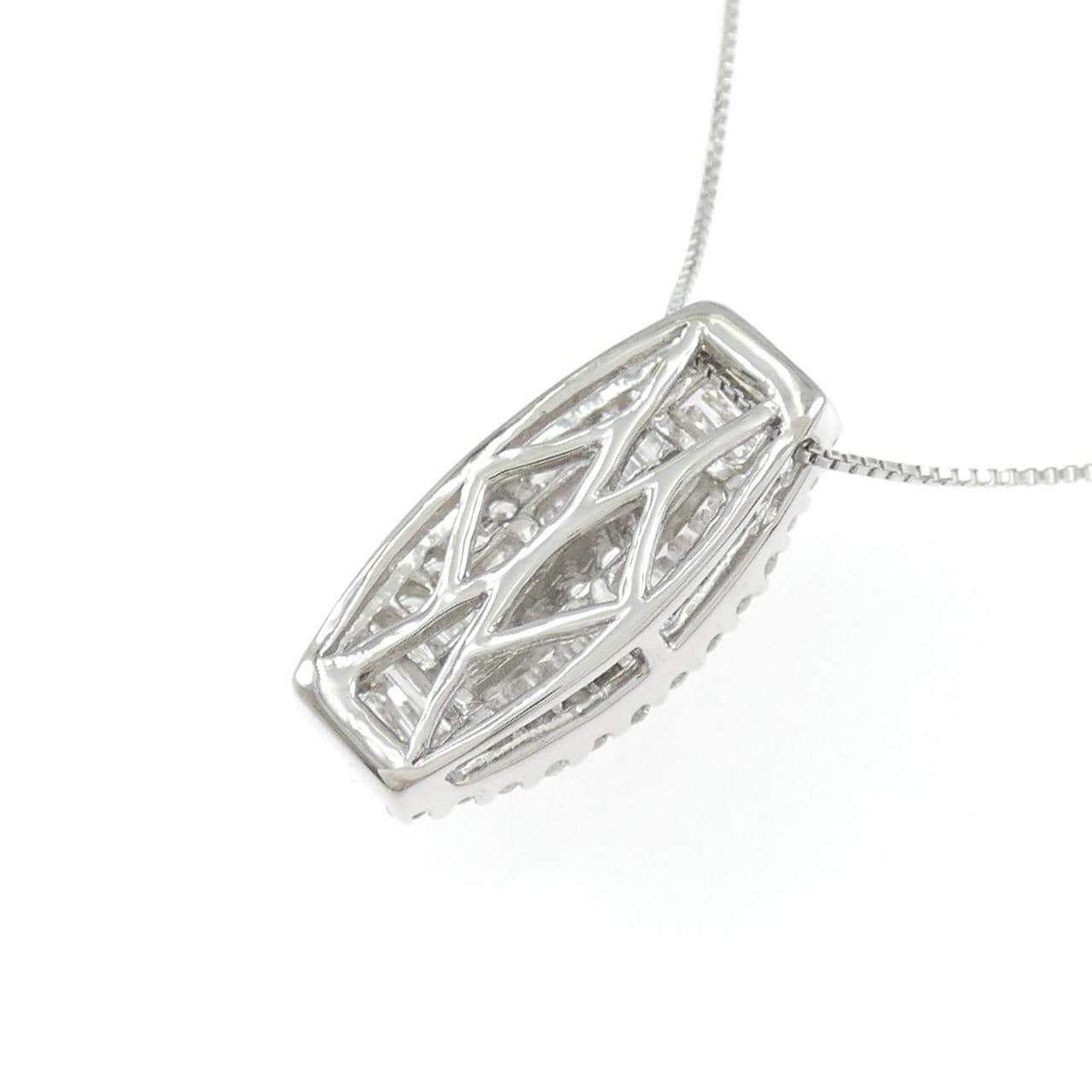 K18WG ダイヤモンド ネックレス 1.00CT