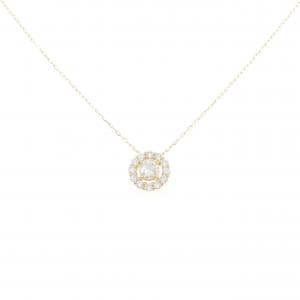 【リメイク】K18YG ダイヤモンド ネックレス 0.37CT