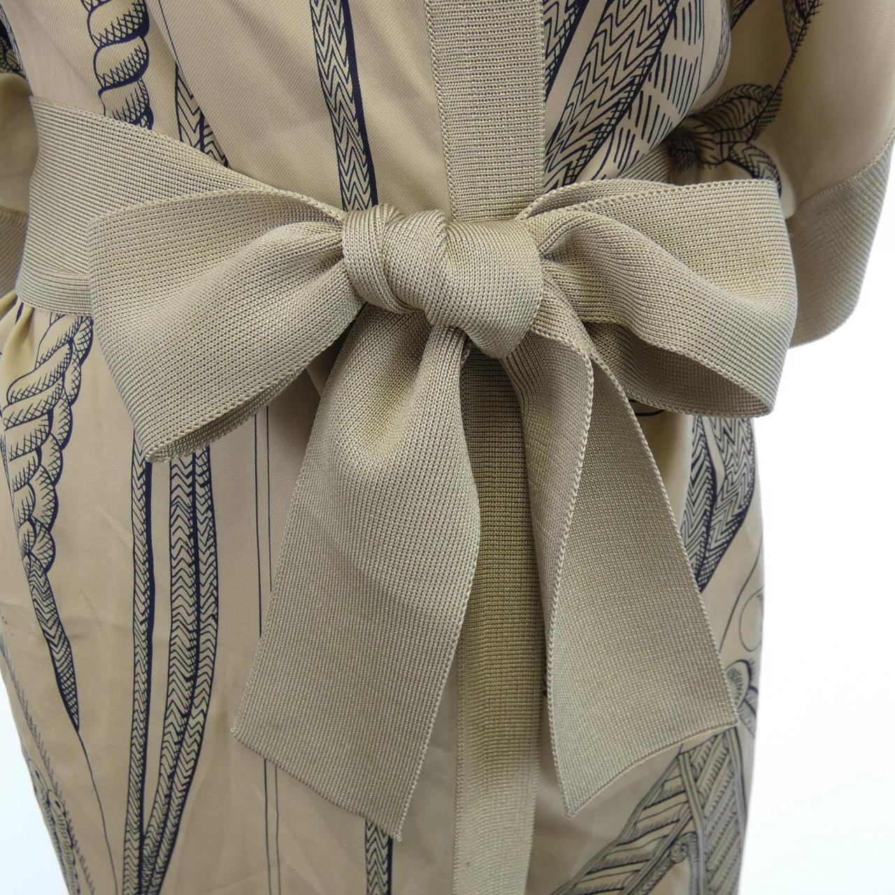 エルメス HERMES ZOUAVES ET DRAGONS *17-7762 ツイルレーヌ ロングカーディガン