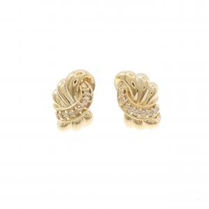 K18YG ダイヤモンド ピアス 0.14CT