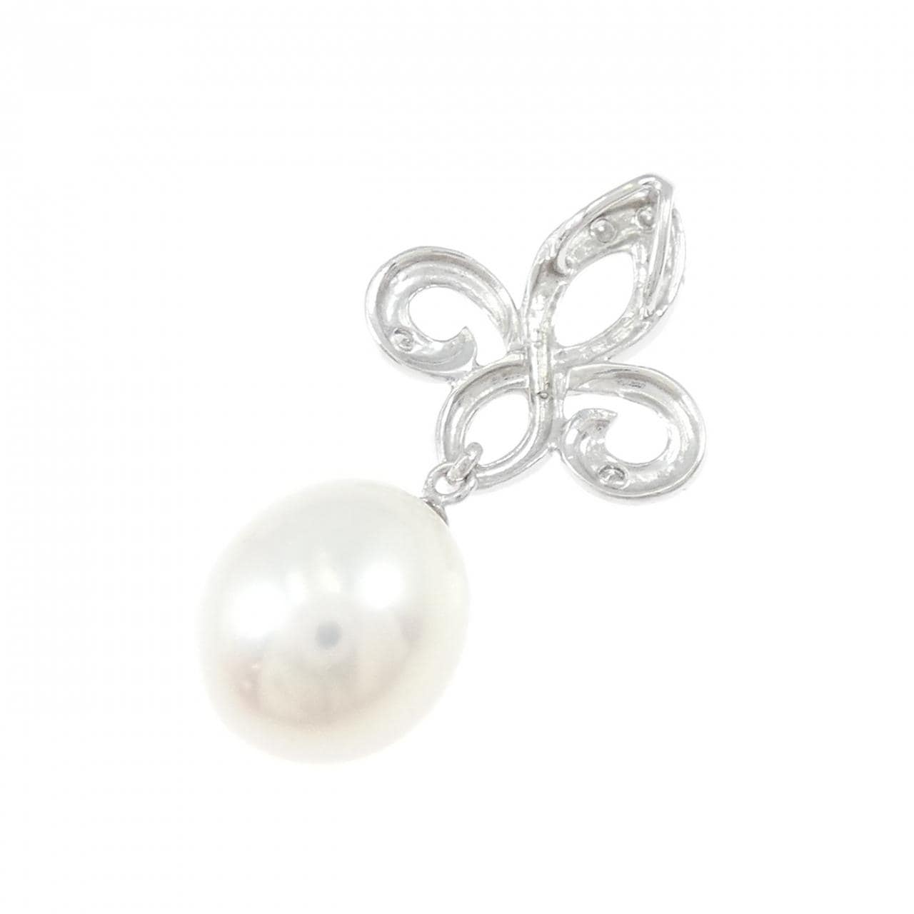 K18WG 淡水パール ペンダント