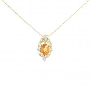 K18YG ガーネット ネックレス 1.03CT