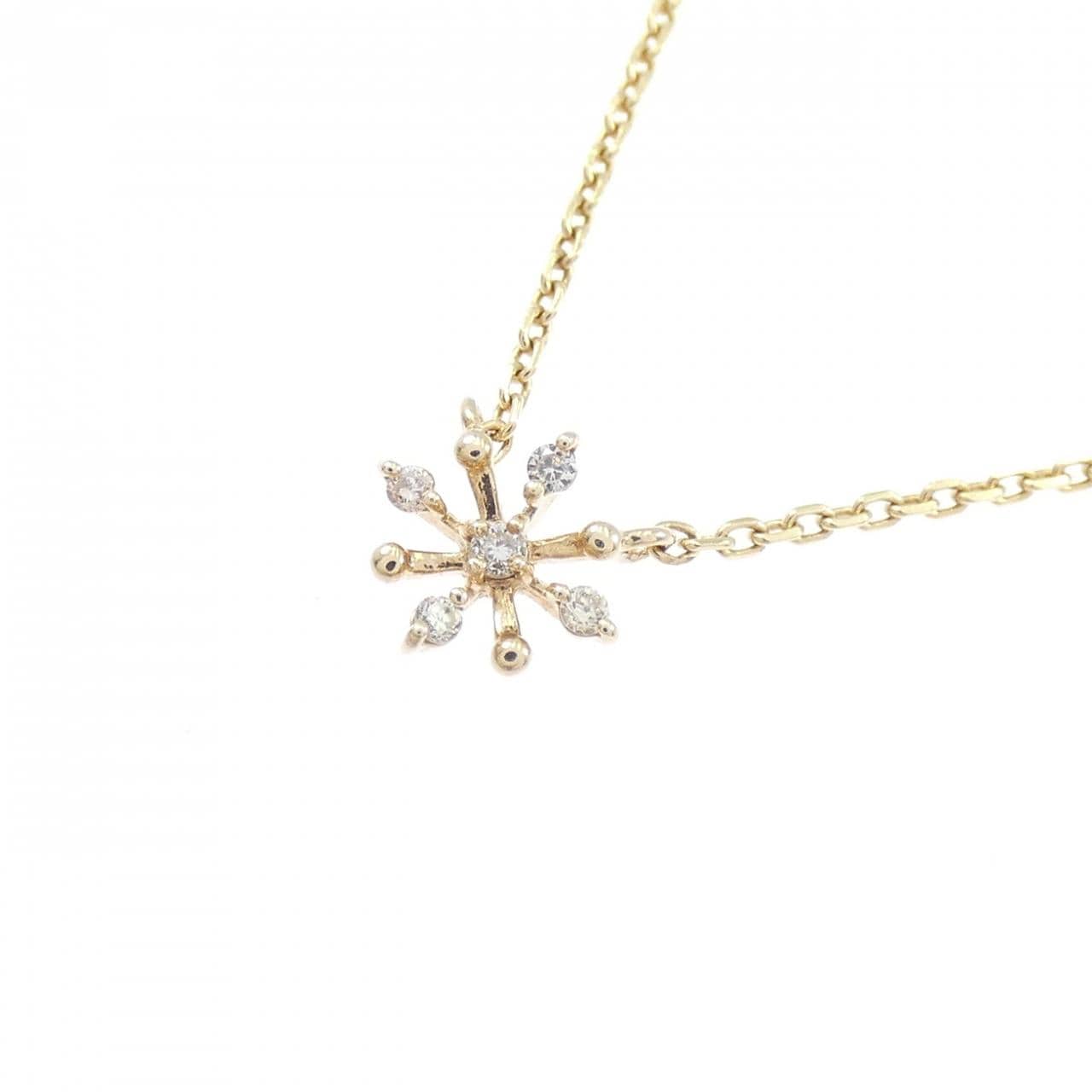 アガット ダイヤモンド ネックレス 0.03CT