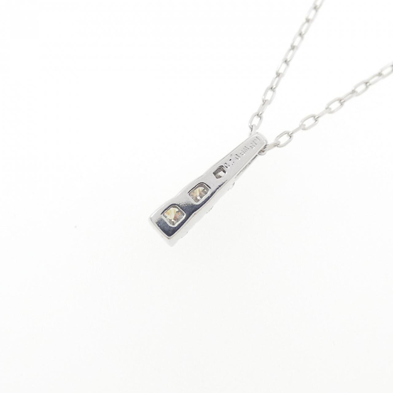 K18WG ダイヤモンド ネックレス 0.20CT