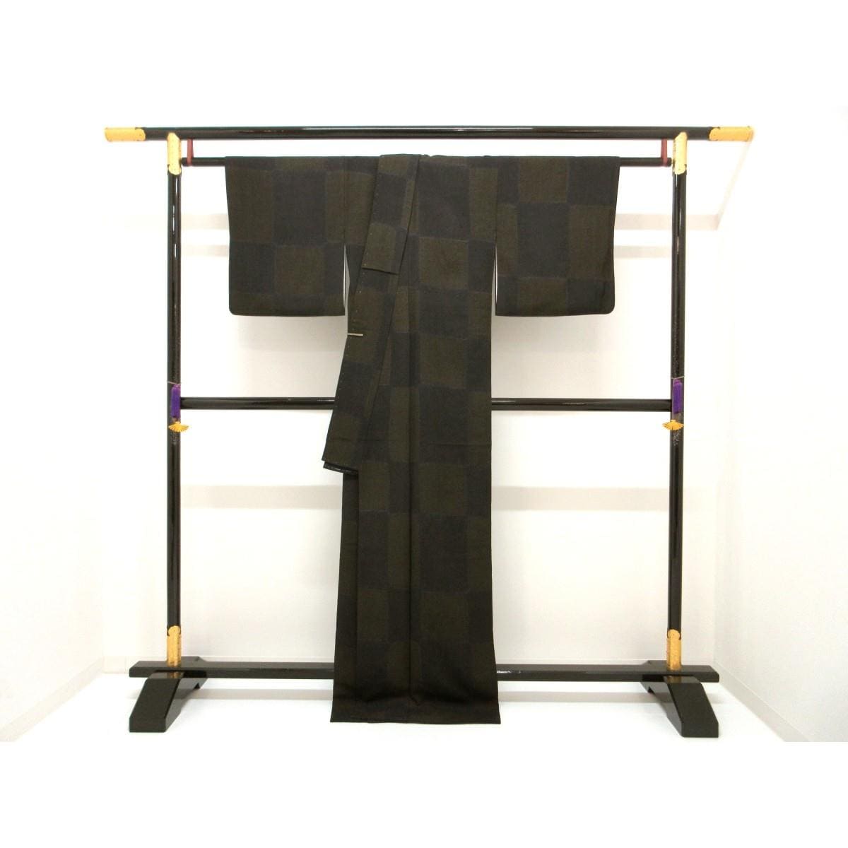 紬　絞り加工