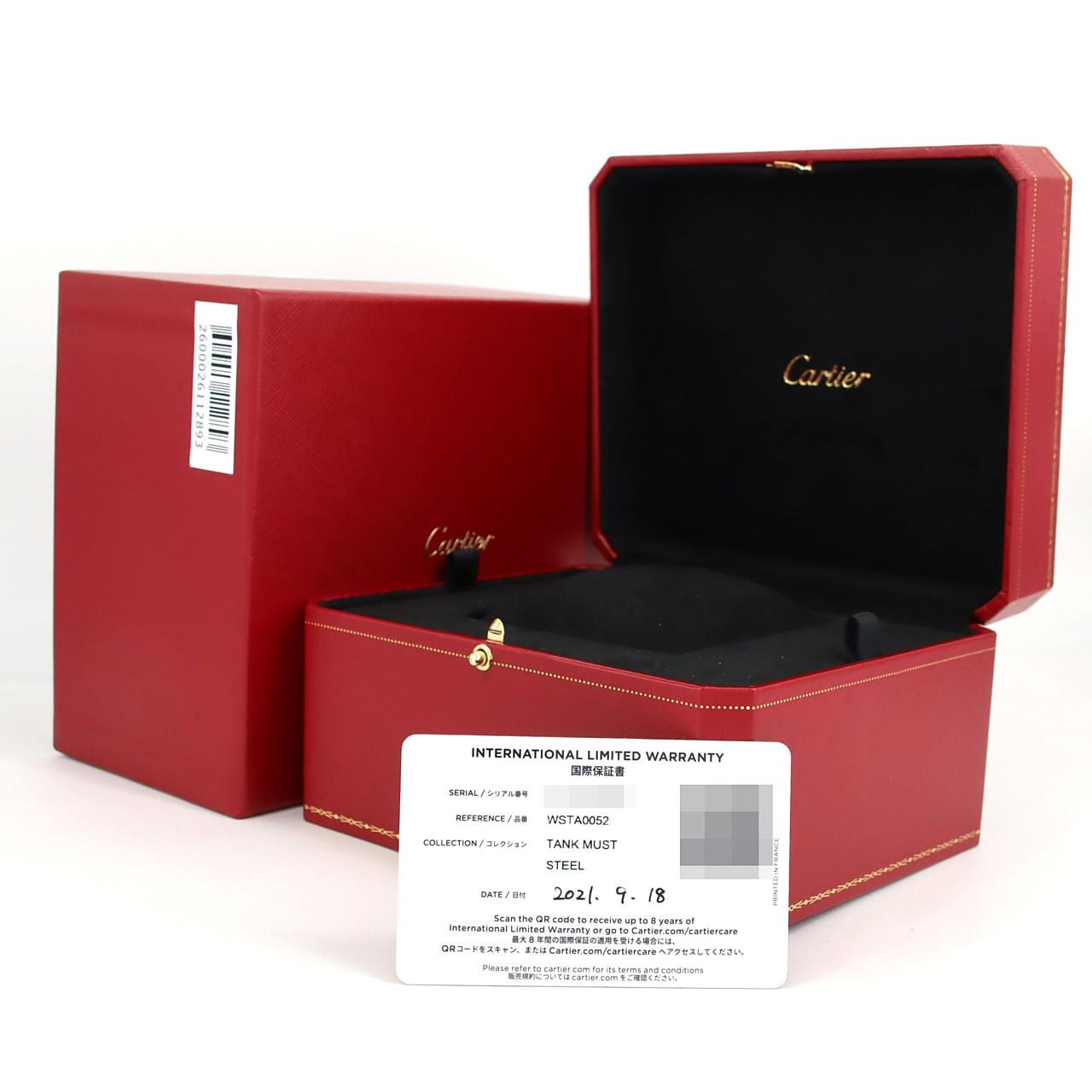 Cartier Tank Mast LM WSTA0052 SS Quartz