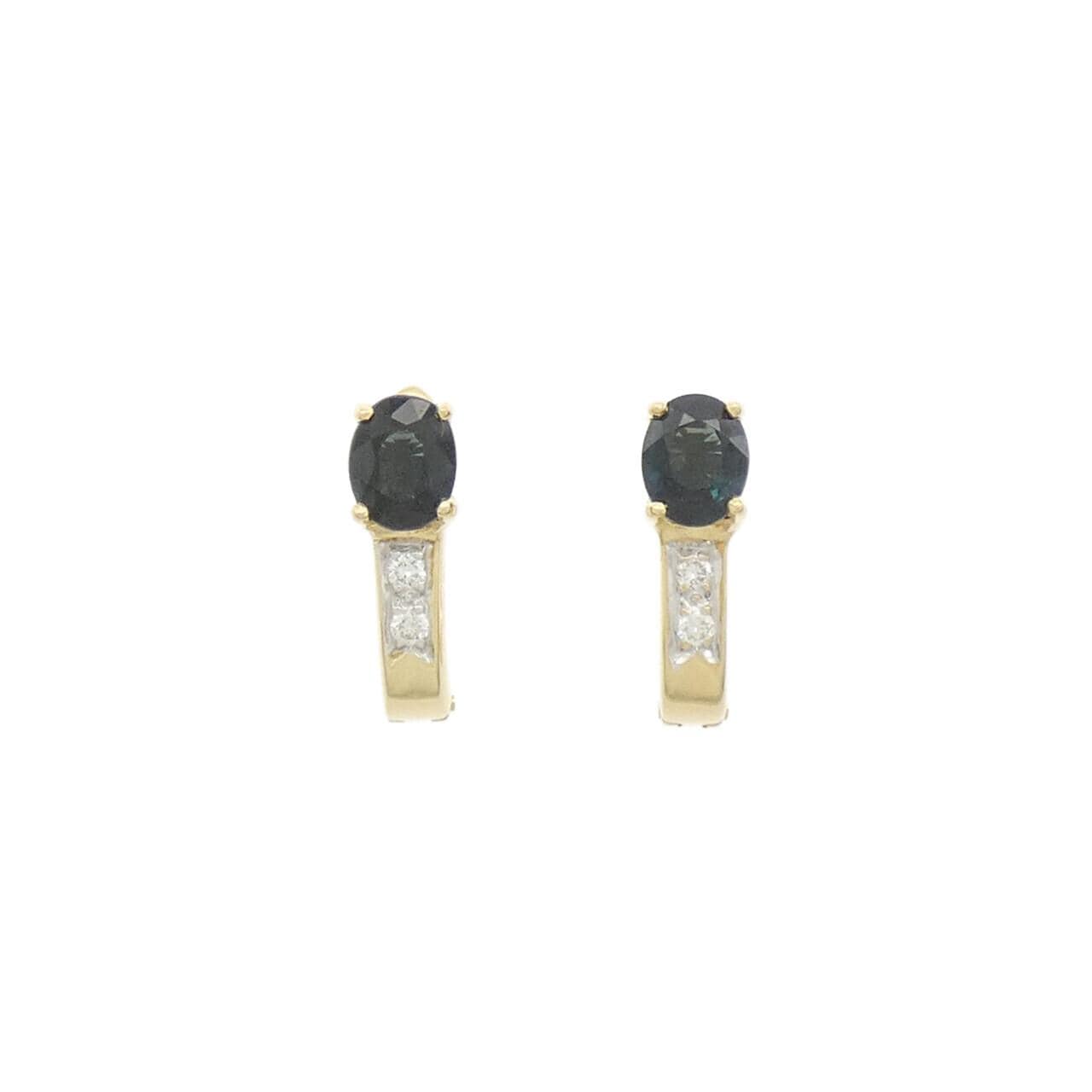 750YG/750WG Sapphire Earrings