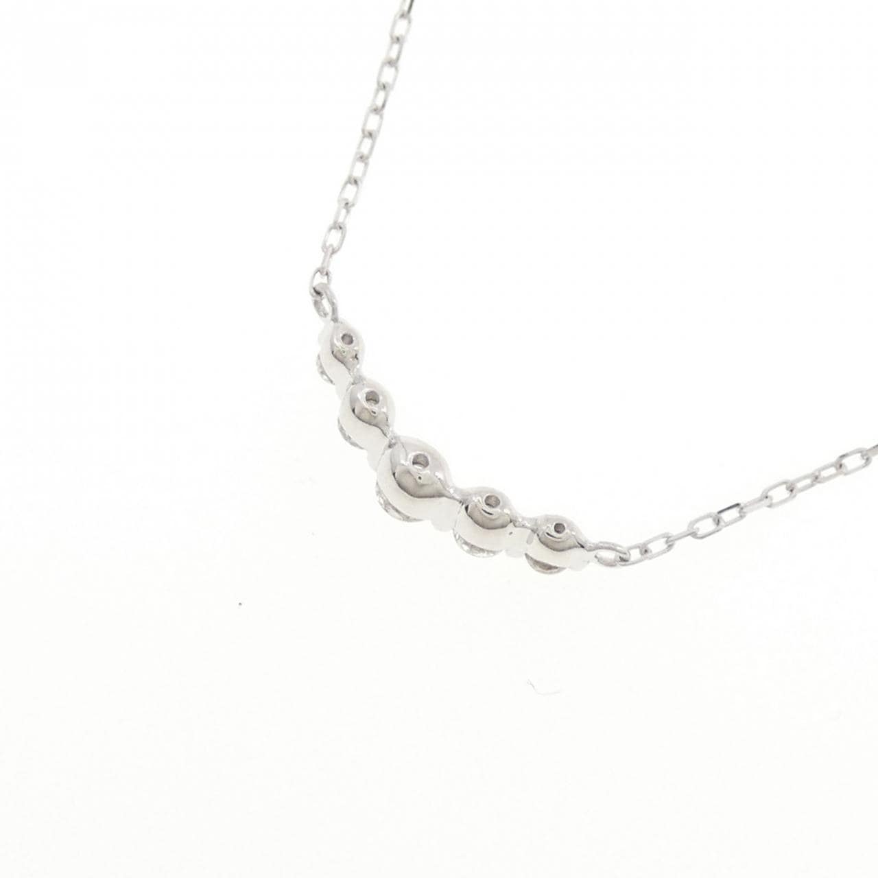 K18WG ダイヤモンド ネックレス 0.20CT
