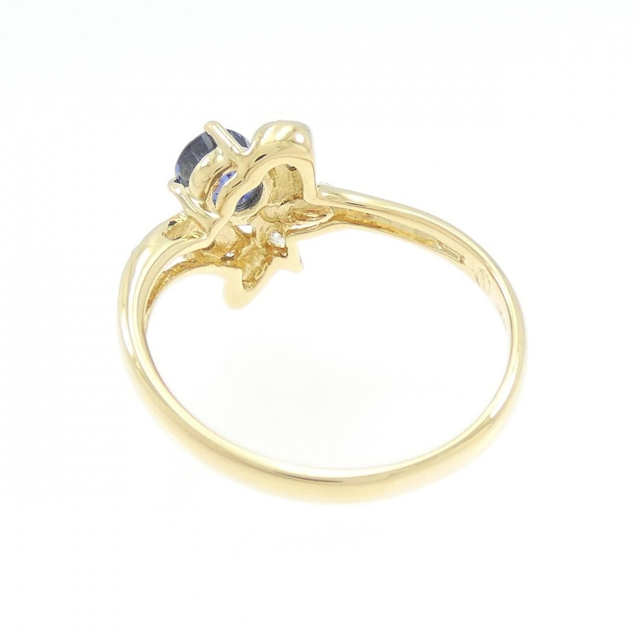 K18YG サファイヤ リング 0.63CT