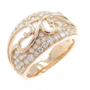 K18PG ダイヤモンド リング 0.85CT
