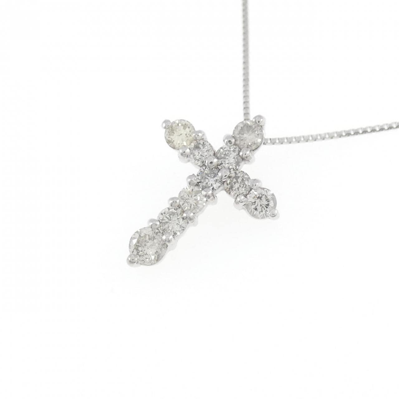 PT Cross Diamond Necklace 0.50CT