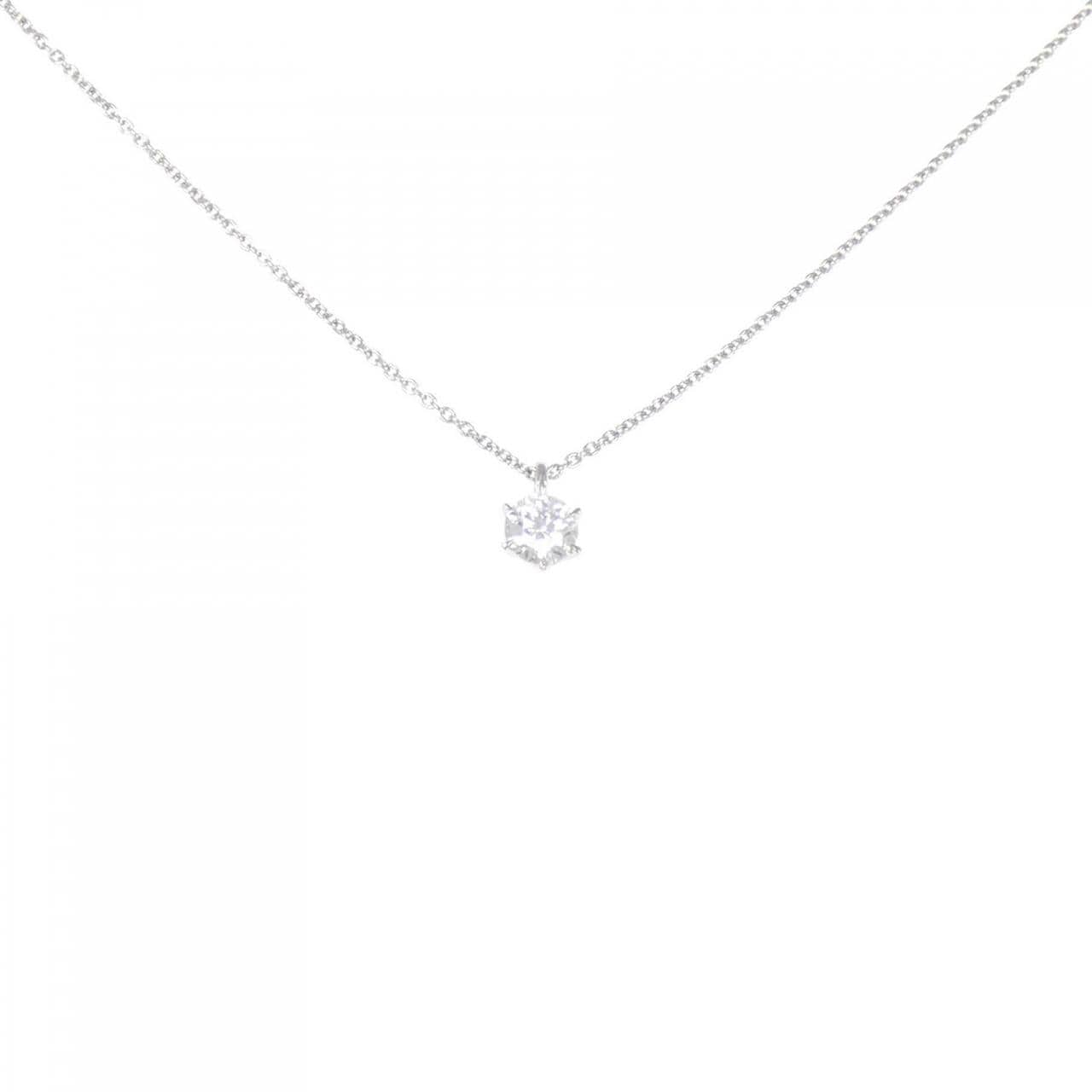 【リメイク】PT ダイヤモンド ネックレス 0.276CT D VVS1 EXT H&C