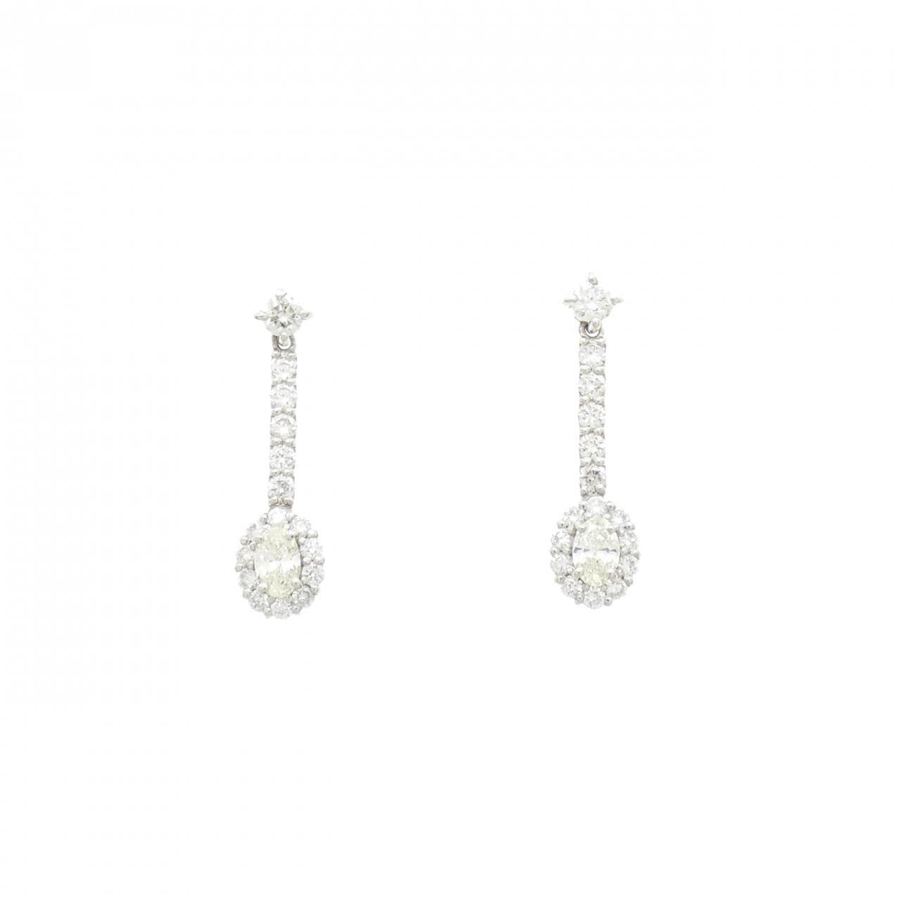 【新品】PT900 ダイヤモンド ピアス 0.60CT