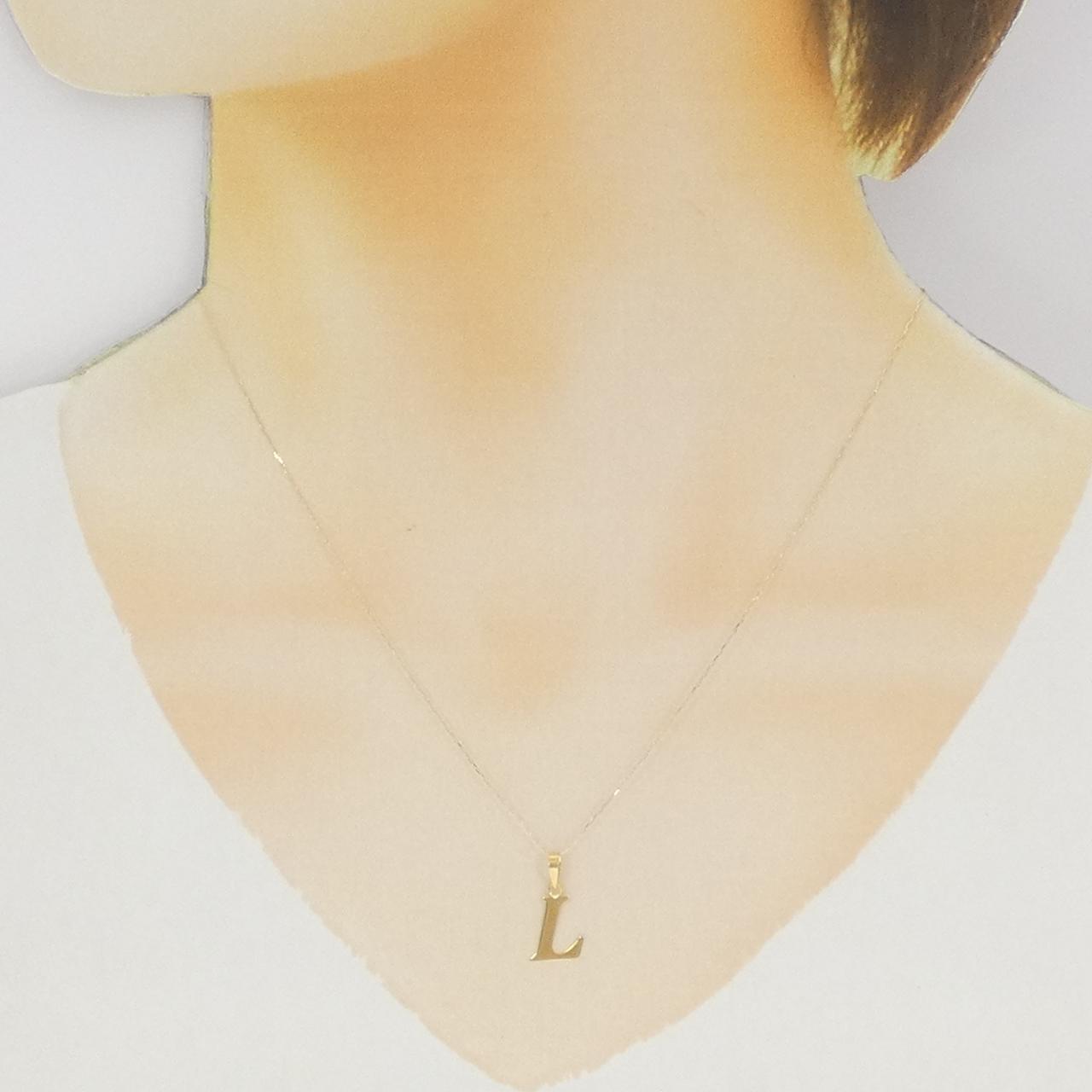 【新品】K18YG イニシャルL ネックレス