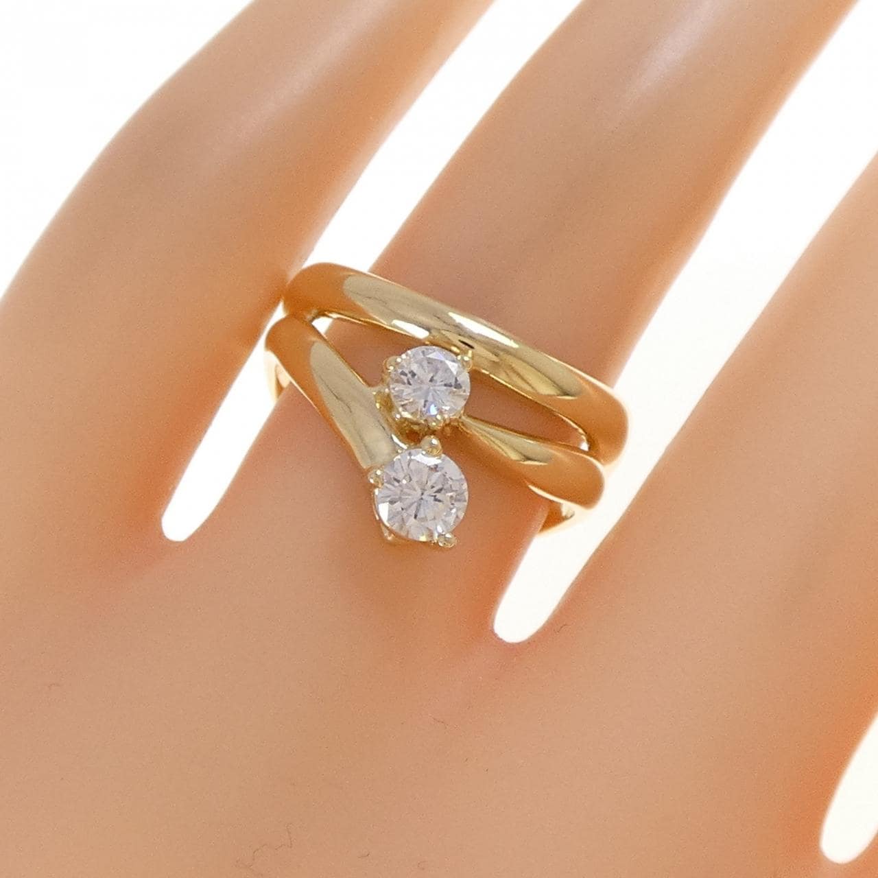 K18YG ダイヤモンド リング 0.50CT