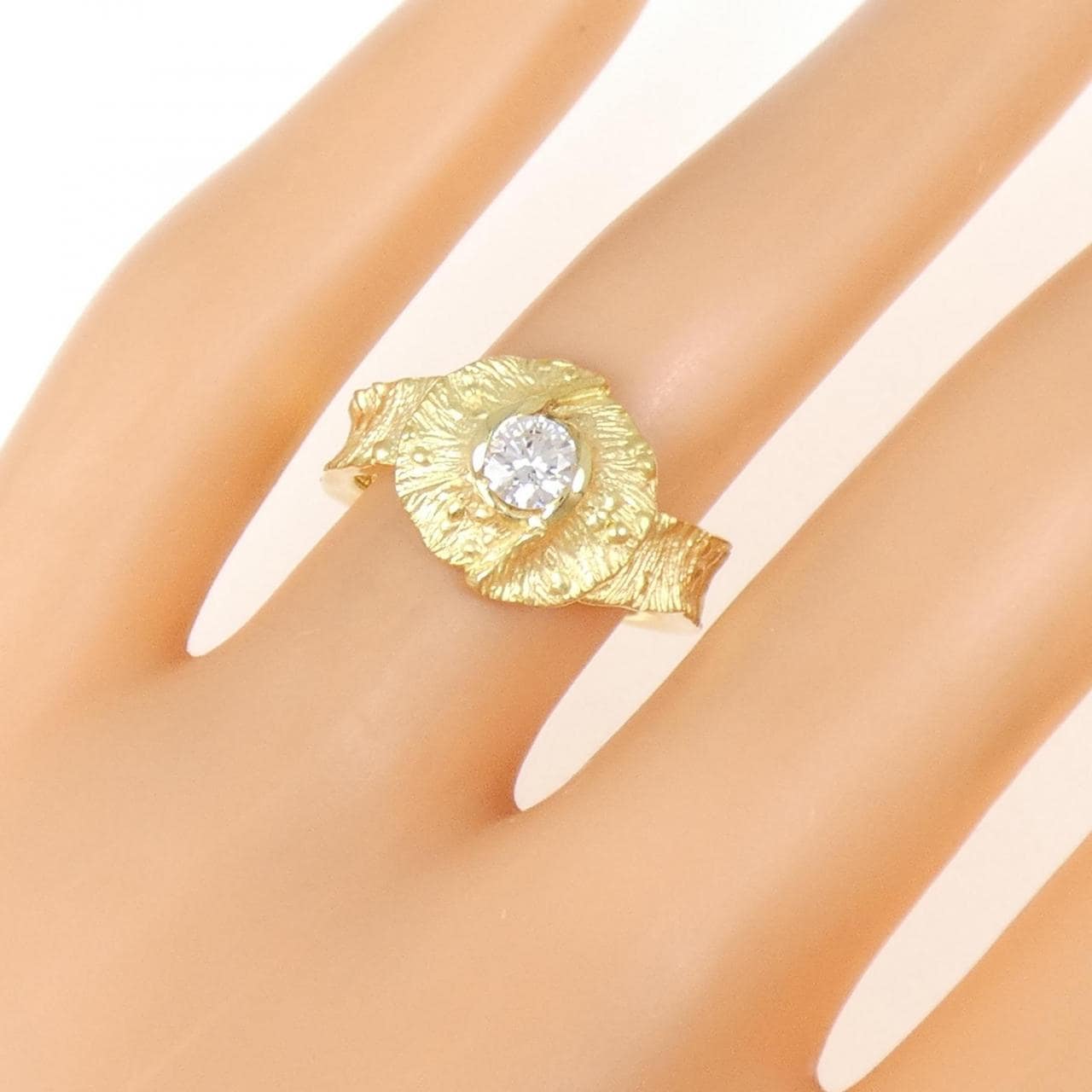 K18YG ダイヤモンド リング 0.31CT