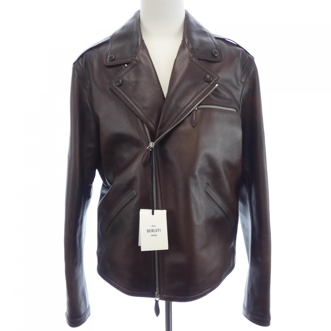 ベルルッティ Berluti パティーヌ　ペルフェクト R25LBL134 レザーライダースジャケット