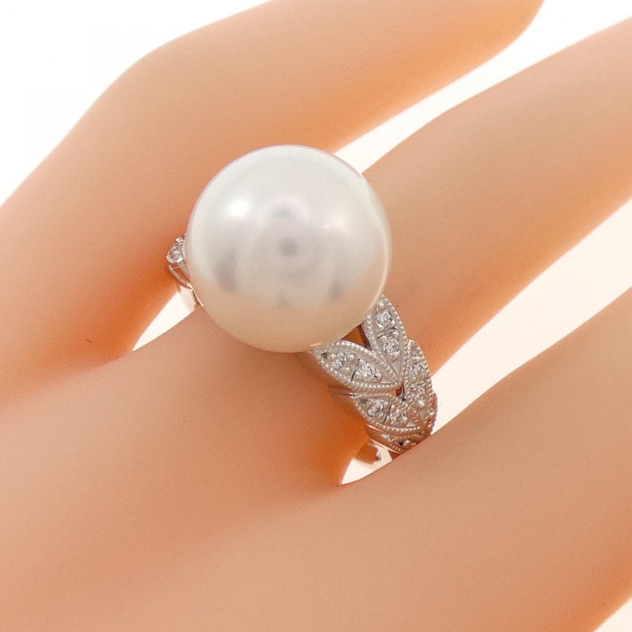PT900 白蝶パール リング 12.4mm