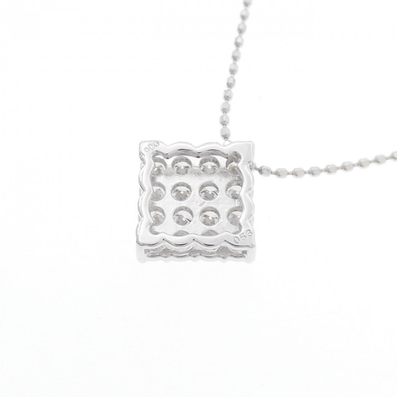 PT900/K18WG ダイヤモンド ネックレス 0.53CT