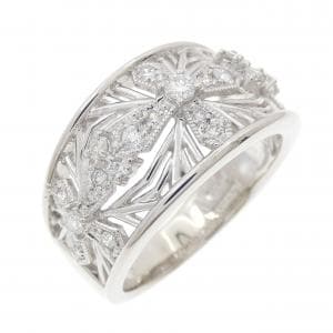 PT900 クロス ダイヤモンド リング 0.44CT