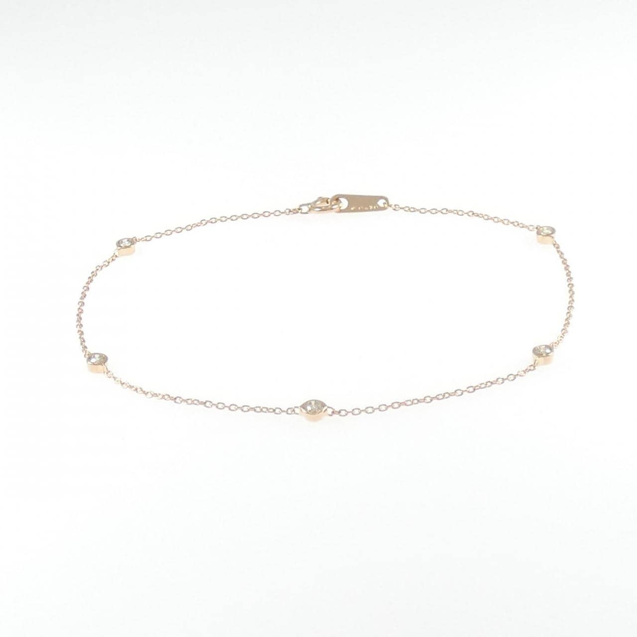 K10PG ダイヤモンド ブレスレット 0.10CT