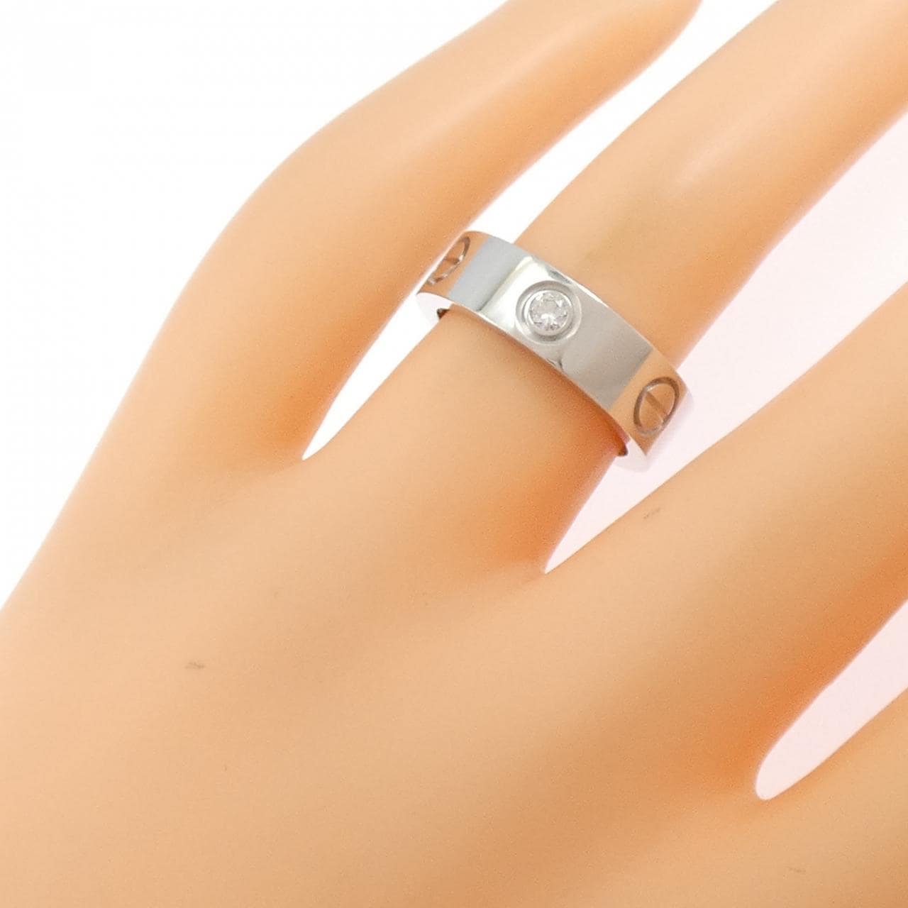 CARTIER LOVE half 钻石指