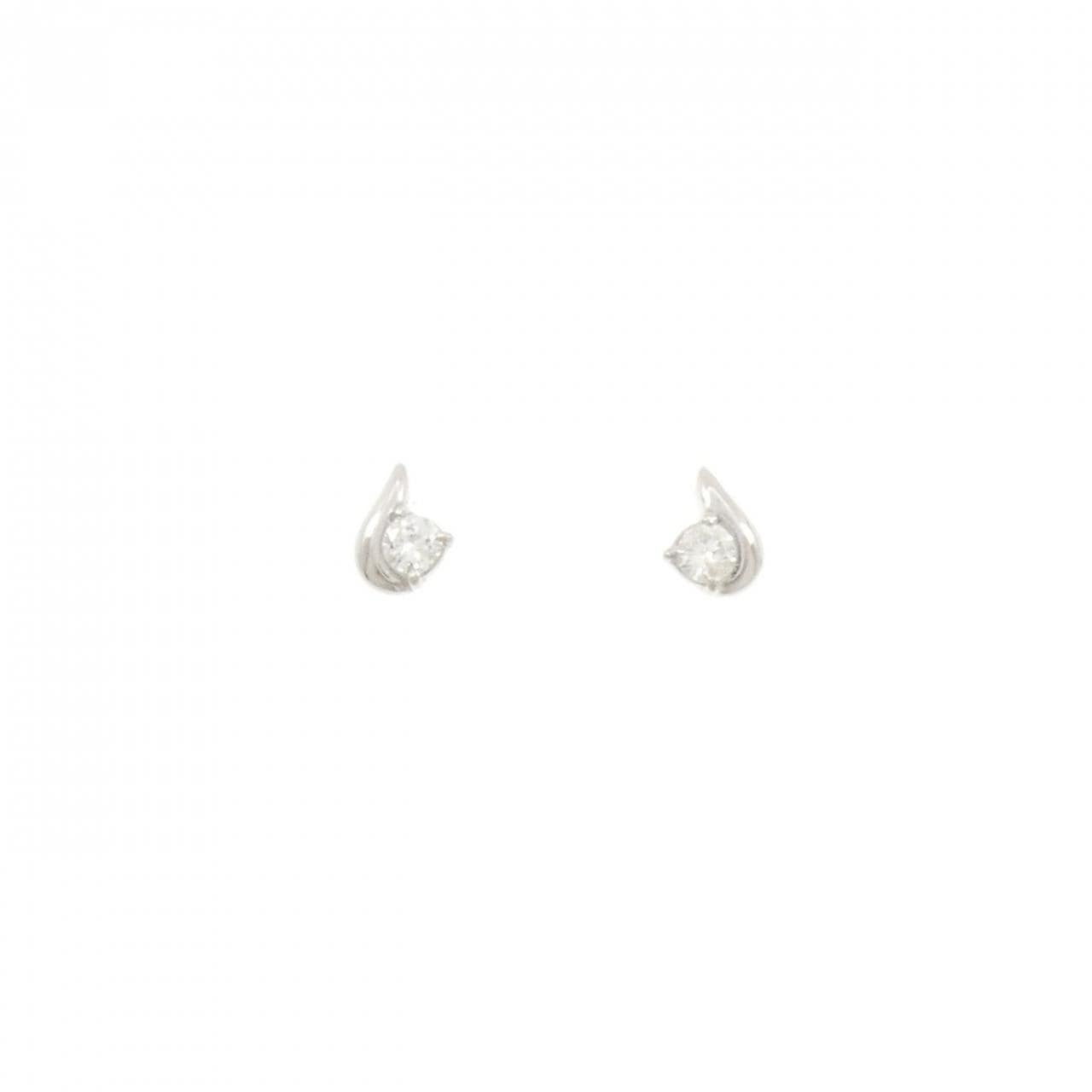 PT900 ダイヤモンド ピアス 0.16CT