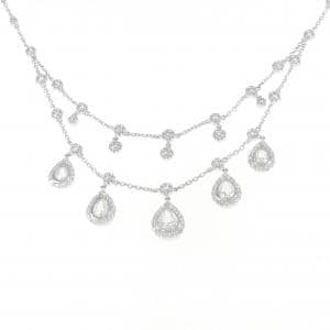 750WG ダイヤモンド ネックレス 1.26CT