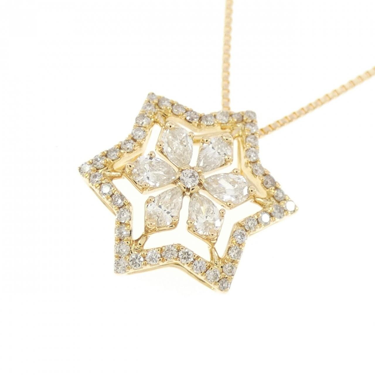 K18YG ダイヤモンド ネックレス 0.30CT