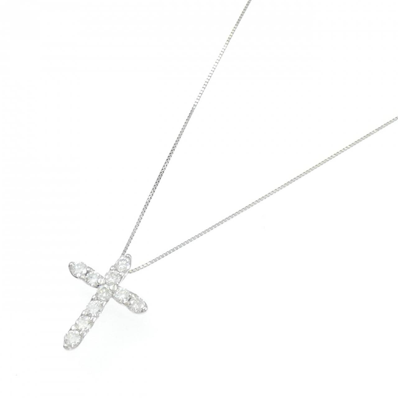 PT900/PT850 クロス ダイヤモンド ネックレス 1.00CT