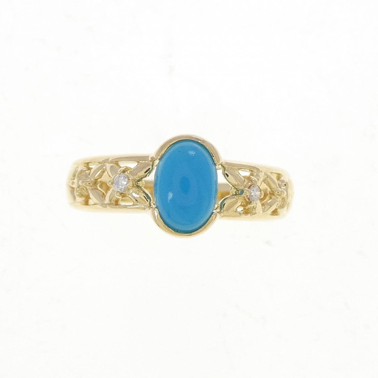 K18YG ターコイズ リング