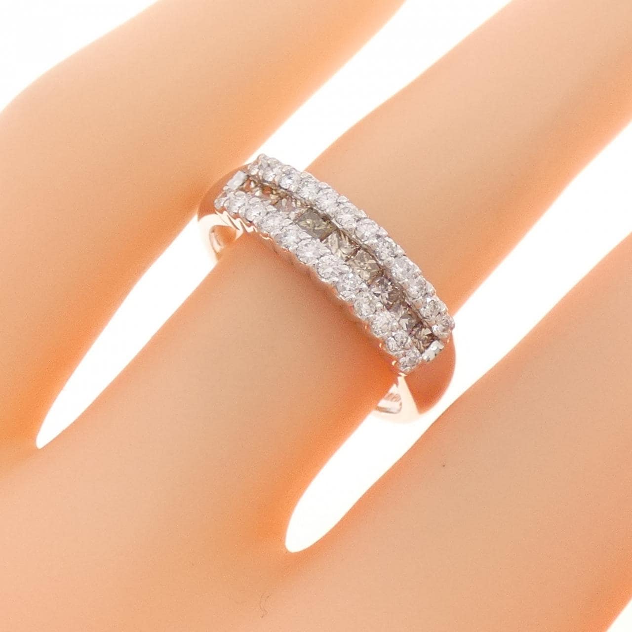 K18WG ダイヤモンド リング 0.70CT