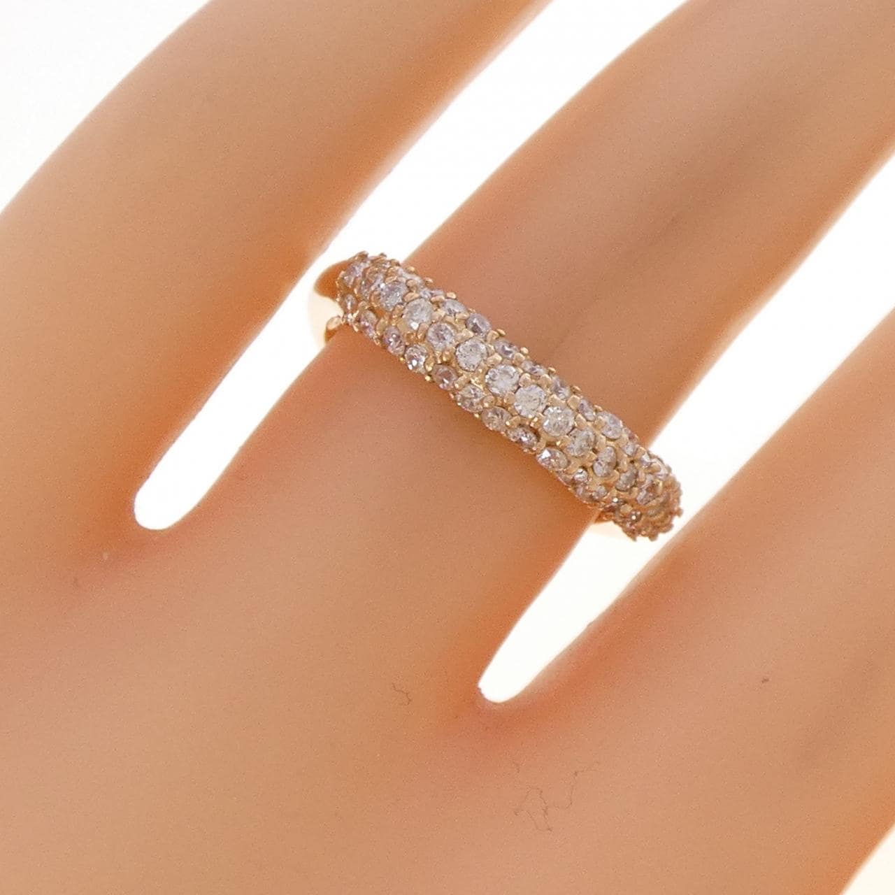 K18PG ダイヤモンド リング 0.90CT