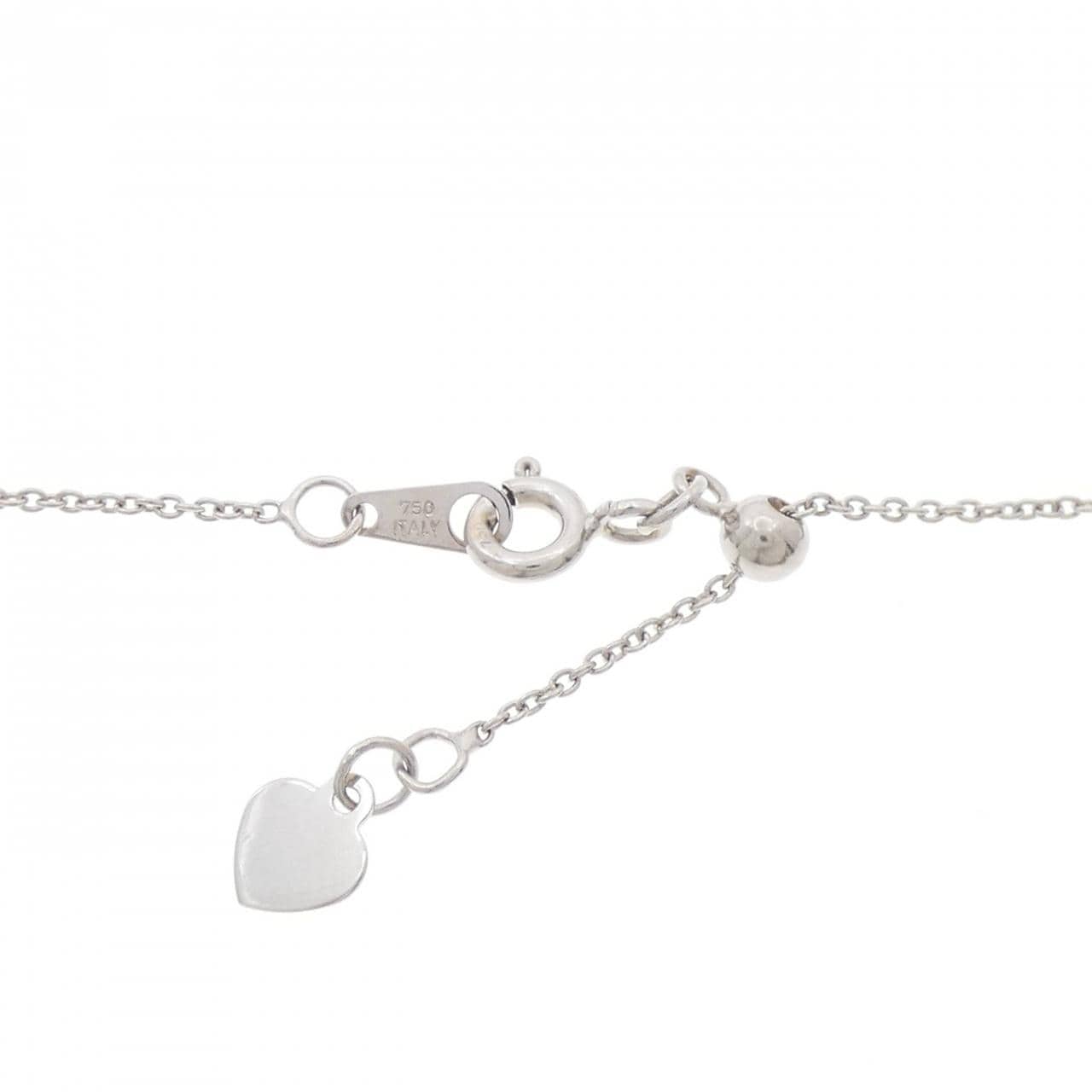 K18WG/750WG クロス アレキサンドライト ネックレス 0.40CT