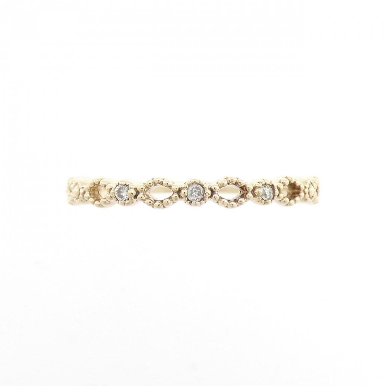 K10YG ダイヤモンド リング 0.02CT