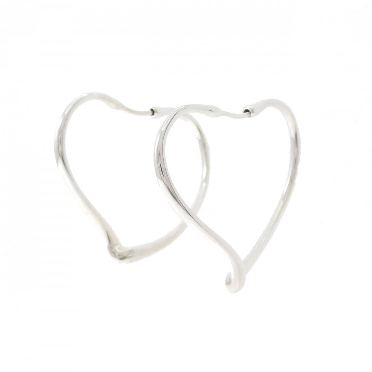 TIFFANY open heart hoop earrings