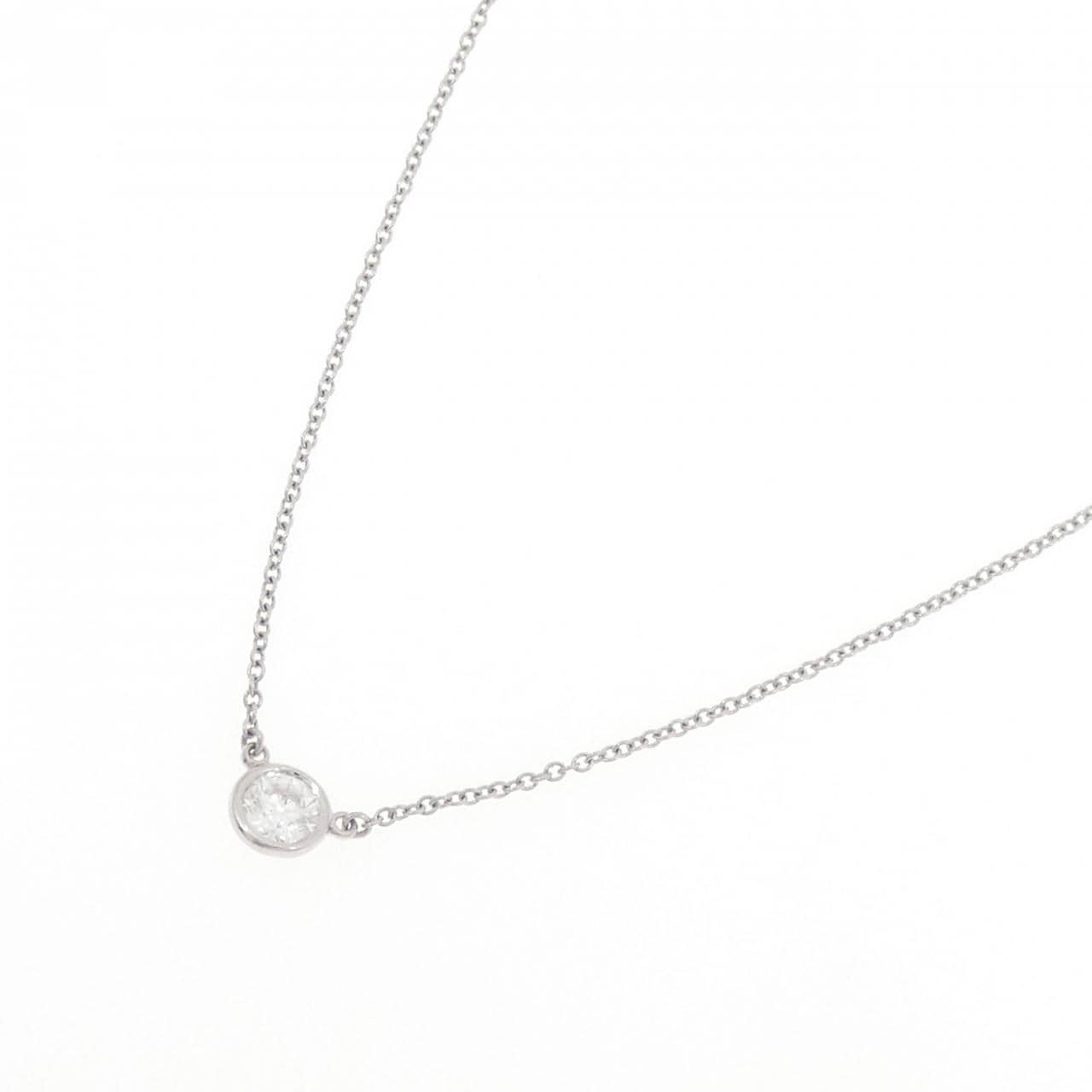 ティファニー バイザヤード ネックレス 0.34CT F VS2 3EXT