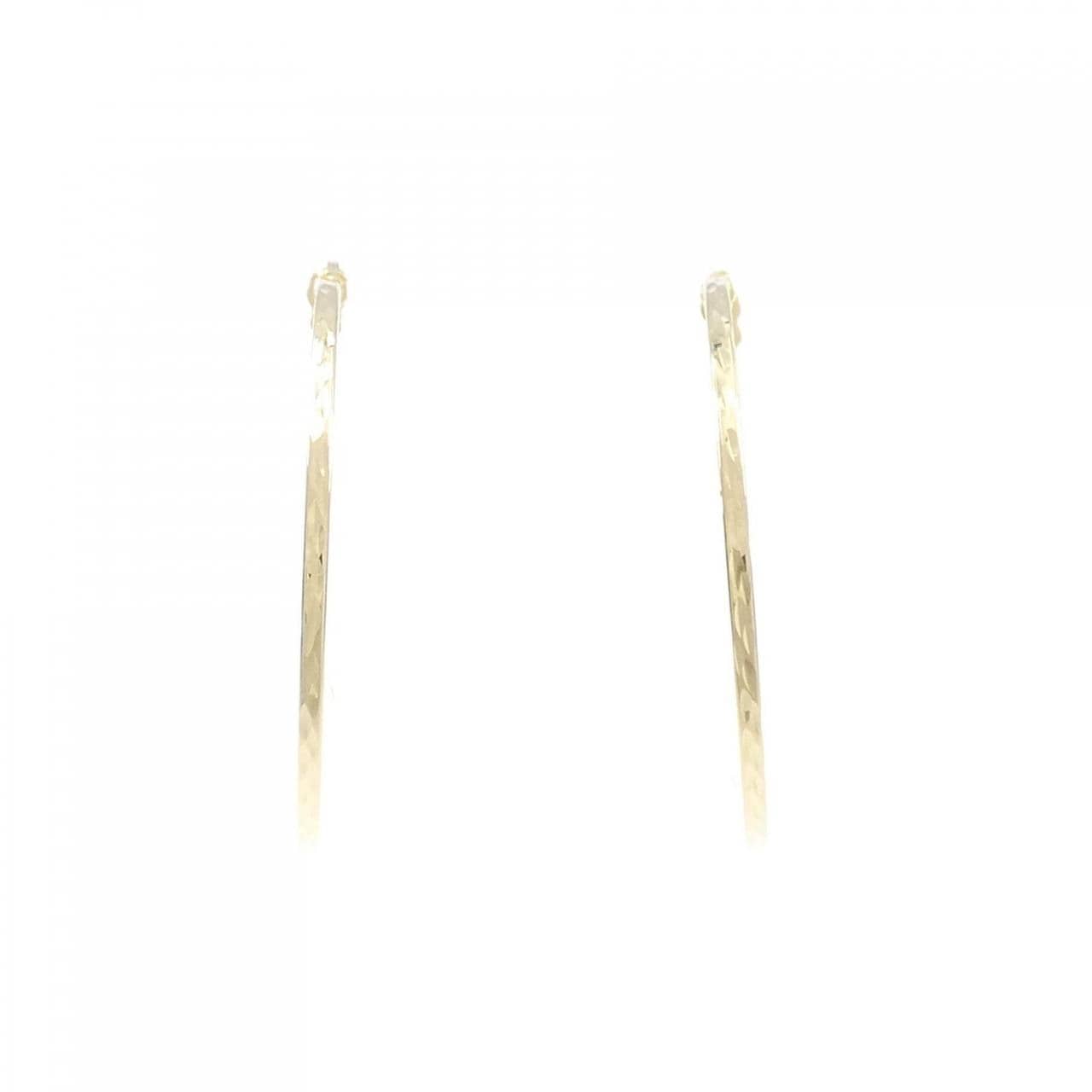 [BRAND NEW] 750YG hoop earrings
