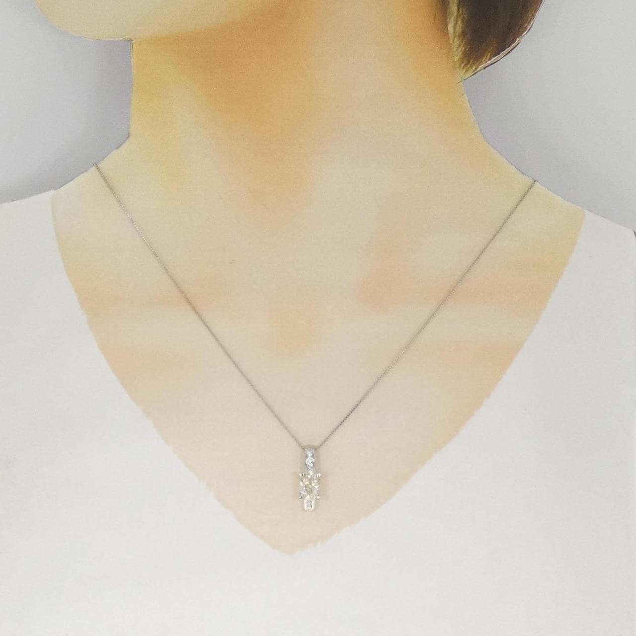 PT900/PT850 ダイヤモンド ネックレス 1.502CT
