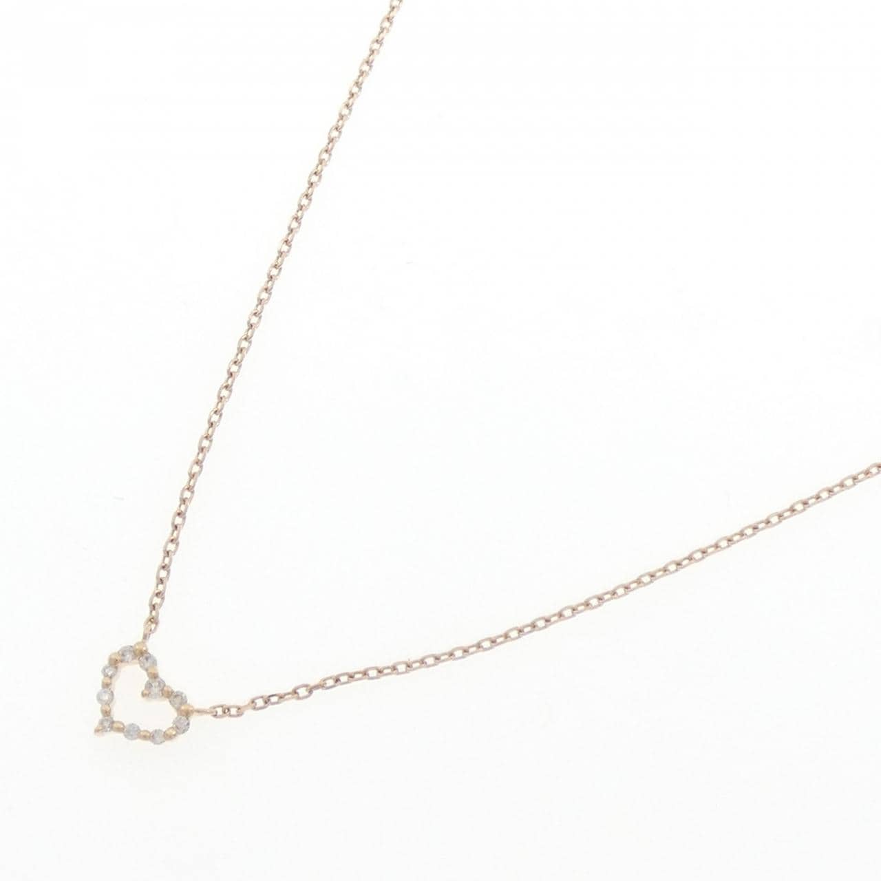 アガット ダイヤモンド ネックレス 0.06CT