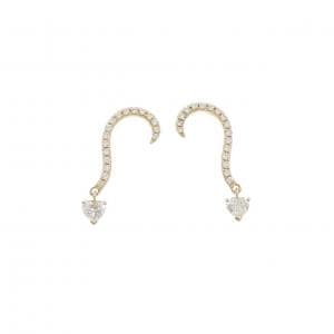 K18YG ダイヤモンド ピアス 0.45CT