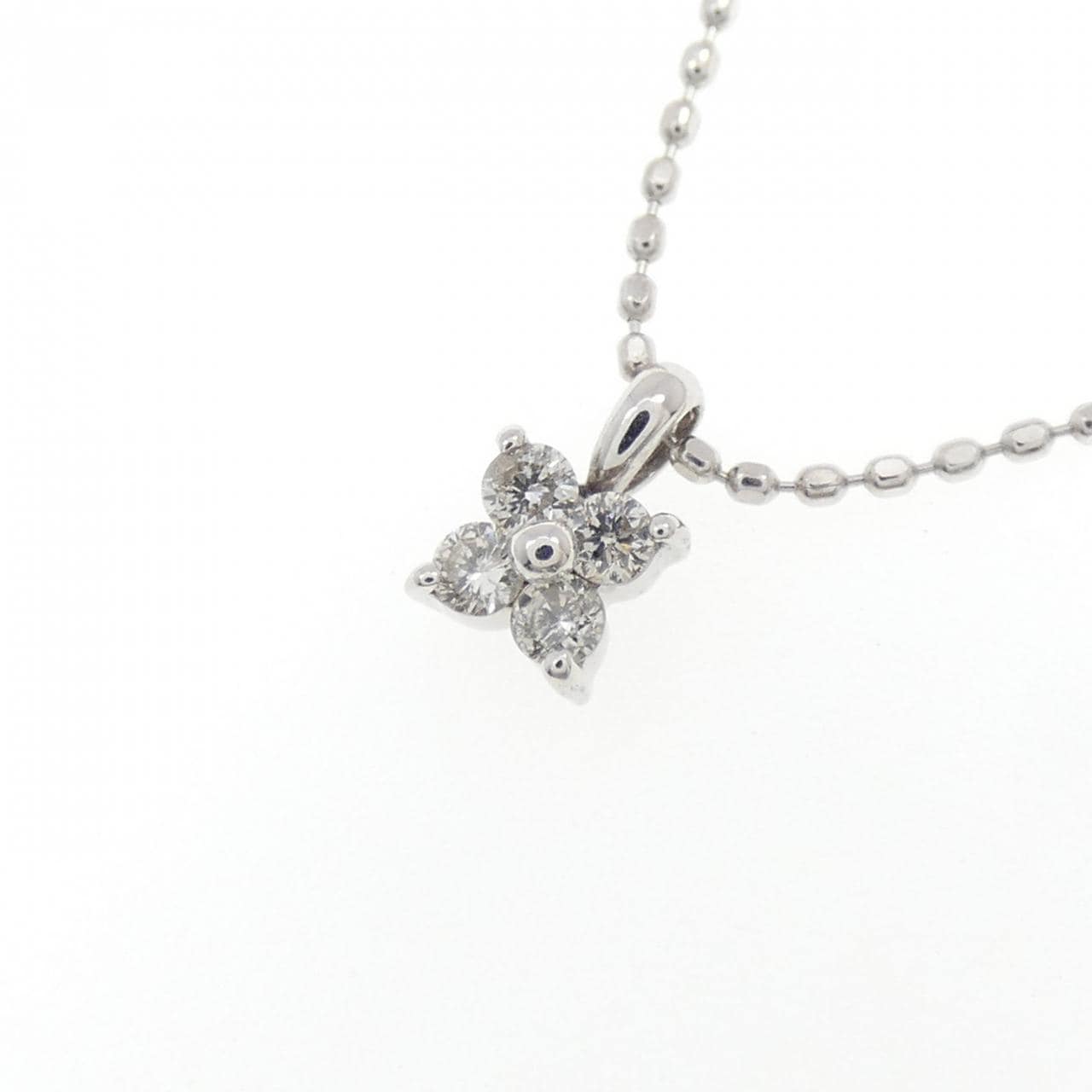 K18WG ダイヤモンド ネックレス 0.08CT