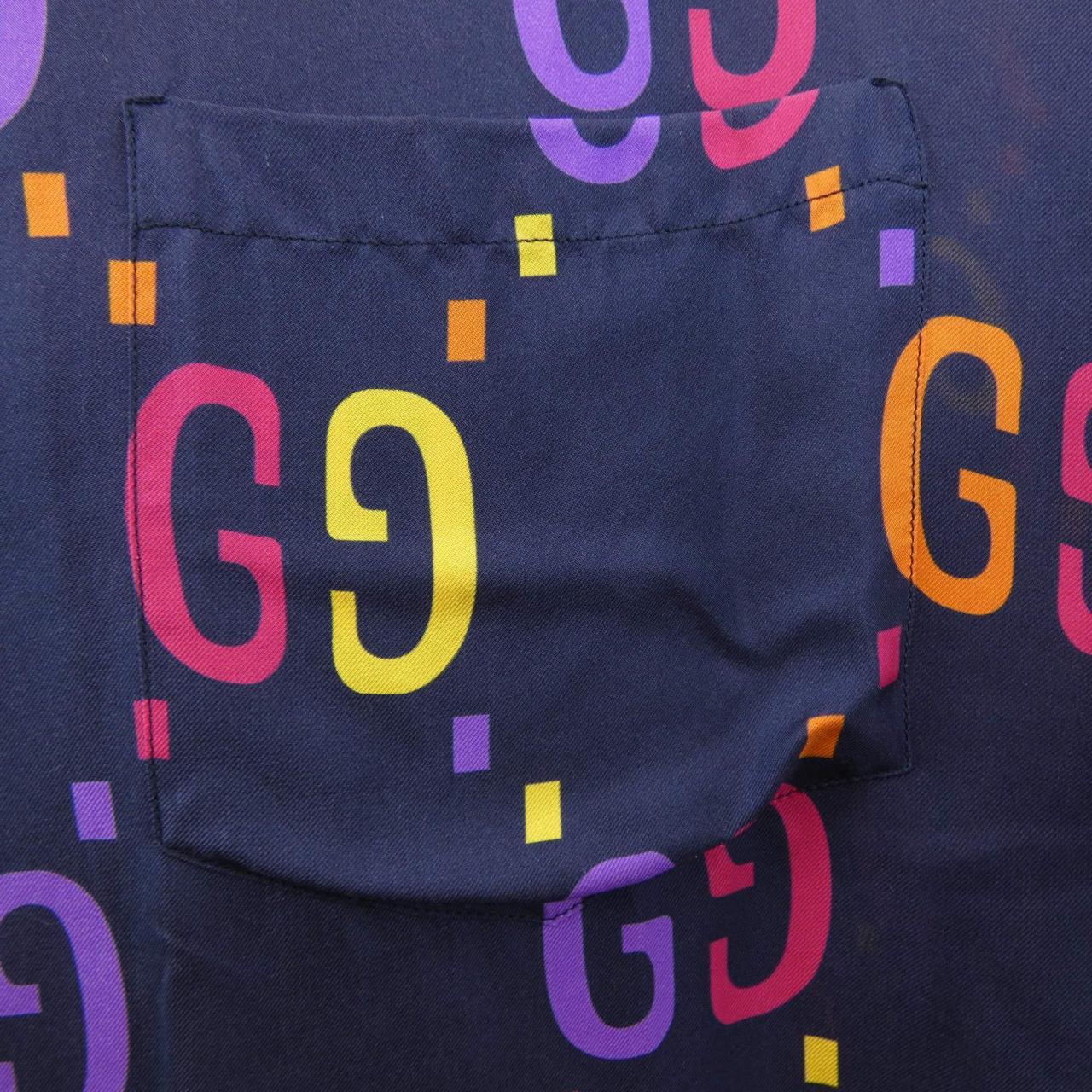グッチ GUCCI ジャンボGGシルクボーリングシャツ 694124 ZAJOZ S／Sシャツ