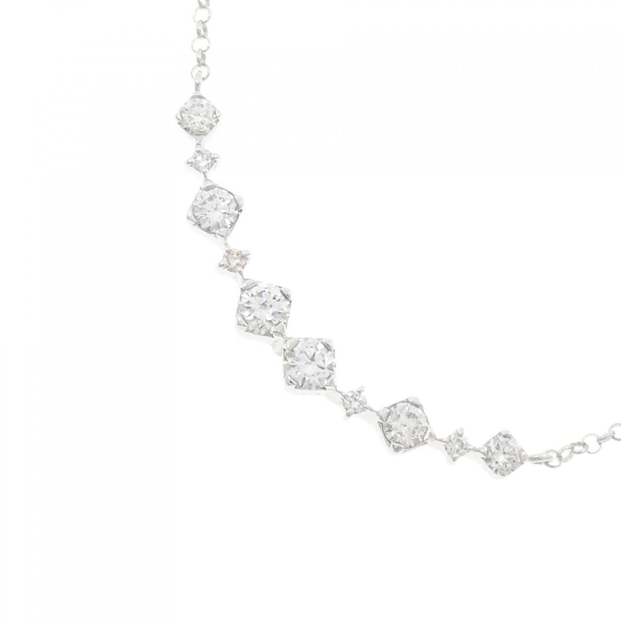 K18WG ダイヤモンド ネックレス 0.51CT