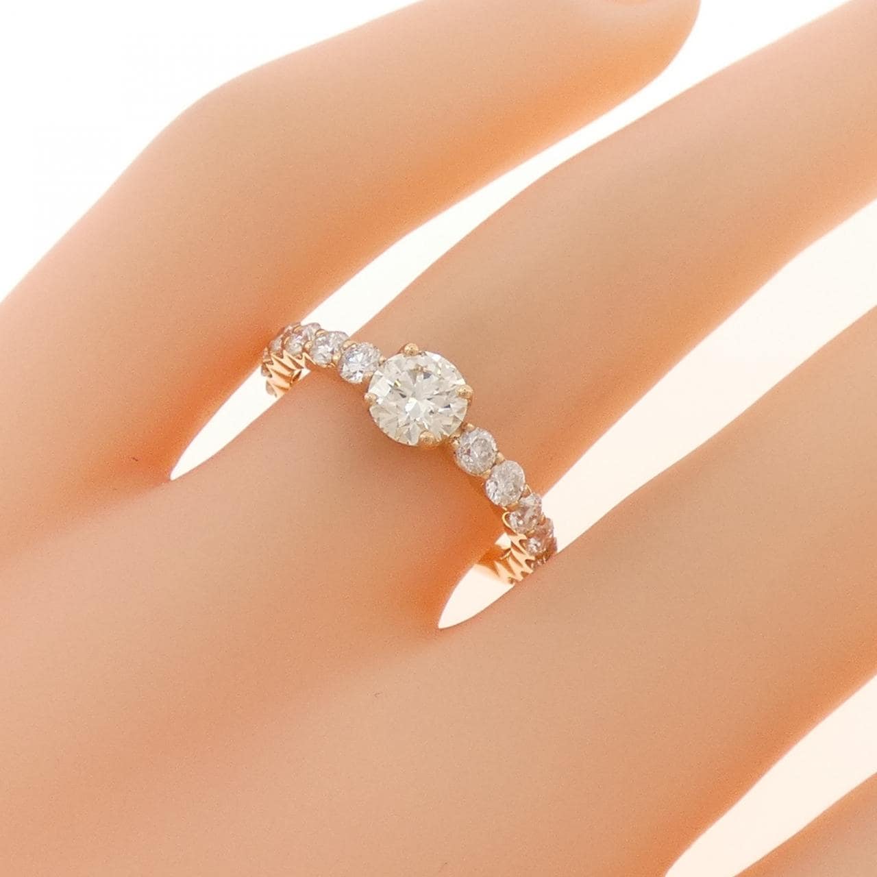 K18PG ダイヤモンド リング 0.525CT