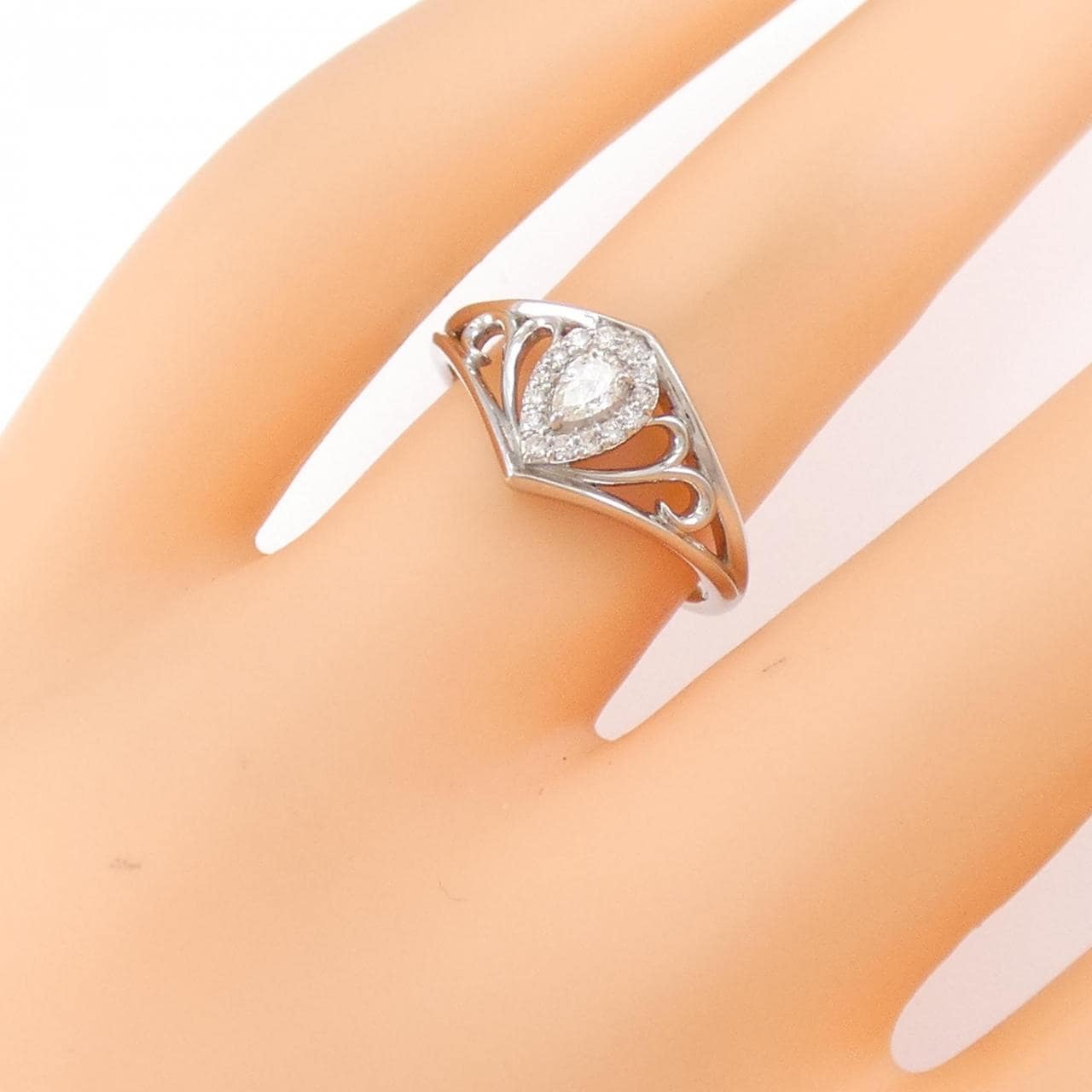 [新品] PT鑽石戒指 0.17CT